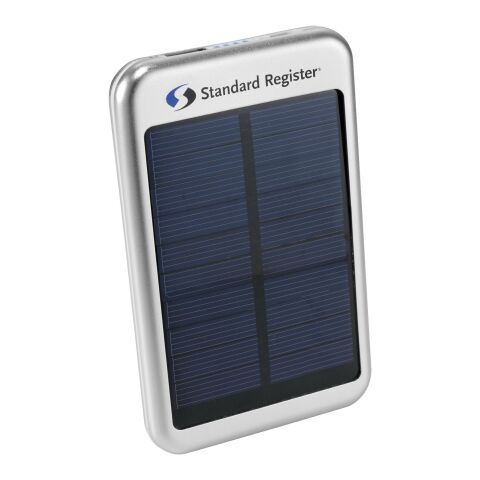 Batería externa solar &quot;PB-4000 Bask&quot; Estándar | plata | sin montaje de publicidad | no disponible | no disponible