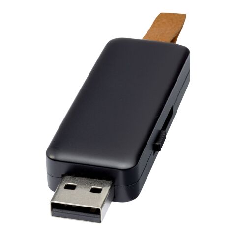 Memoria USB retroiluminada de 4GB &quot;Gleam&quot; Estándar | negro | sin montaje de publicidad | no disponible | no disponible