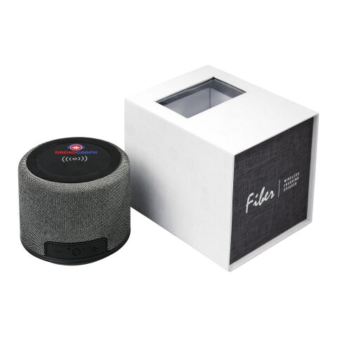 Altavoz Bluetooth® para carga inalámbrica &quot;Fiber&quot; Estándar | bronce negro | sin montaje de publicidad | no disponible | no disponible