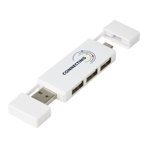 Multipuerto USB 2.0 dual &quot;Mulan&quot; Estándar | blanco | sin montaje de publicidad | no disponible | no disponible