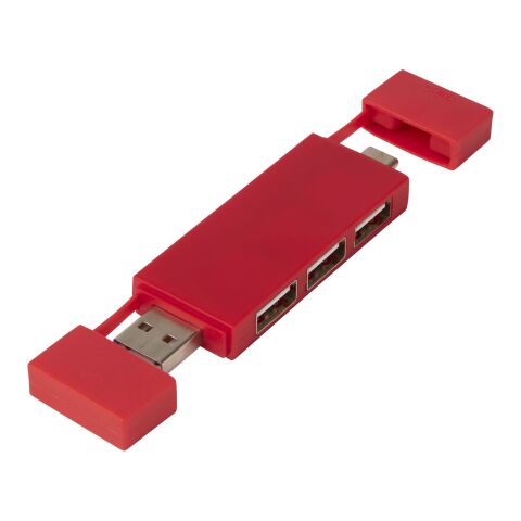 Multipuerto USB 2.0 dual &quot;Mulan&quot; Estándar | rojo | sin montaje de publicidad | no disponible | no disponible