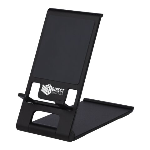 Soporte para teléfono de aluminio delgado &quot;Rise&quot; Estándar | Negro intenso | sin montaje de publicidad | no disponible | no disponible