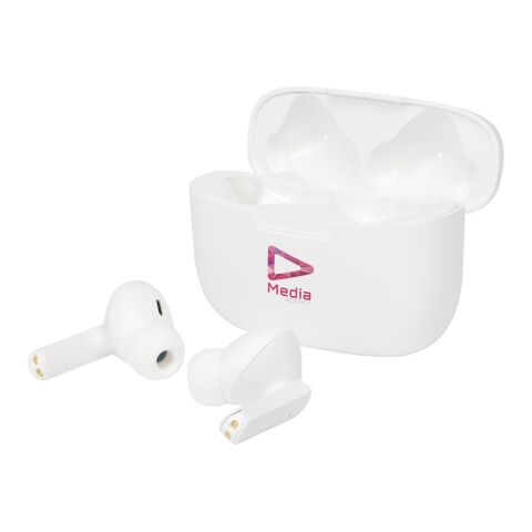 Auriculares inalámbricos con emparejamiento automático True Wireless &quot;Essos 2.0&quot; Estándar | Blanco | sin montaje de publicidad | no disponible | no disponible