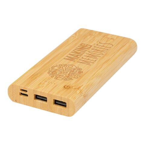 Batería externa de 10,000 mAh de bambú &quot;Tulda&quot;