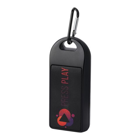 Altavoz Bluetooth® de plástico reciclado de 3 W IPX4 con certificación RCS &quot;Omni&quot; Estándar | Negro intenso | sin montaje de publicidad | no disponible | no disponible
