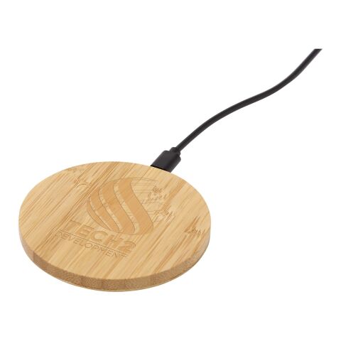 Base de carga inalámbrica de bambú de 15 W &quot;Essence&quot; Estándar | Madera | sin montaje de publicidad | no disponible | no disponible