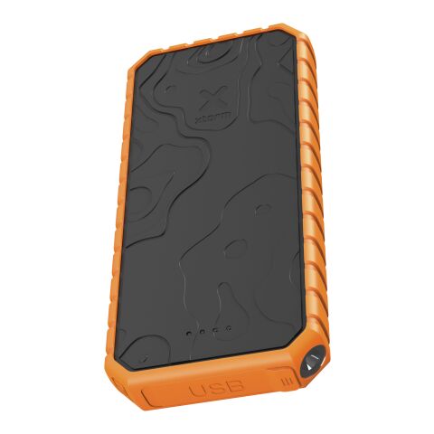 Batería externa de 20 000 mAh y 35 W QC3.0 resistente al agua y con linterna &quot;Xtorm XR202 Xtreme&quot; Negro intenso-Naranja | sin montaje de publicidad