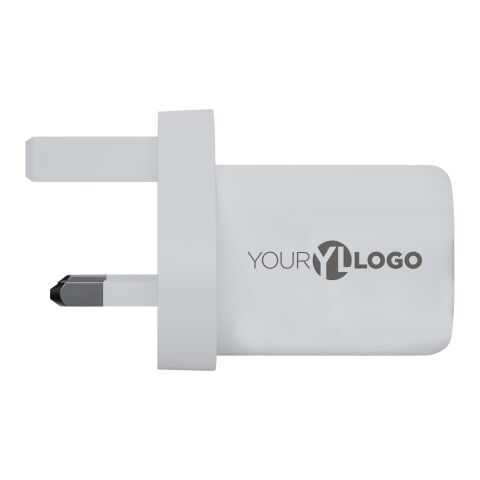 Cargador de pared de 35 W con enchufe del Reino Unido &quot;Xtorm XEC035 GaN² Ultra&quot; Estándar | Blanco | sin montaje de publicidad | no disponible | no disponible