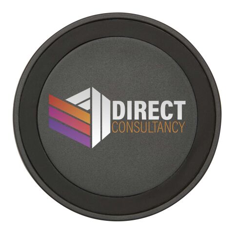 Base de carga inalámbrica de plástico reciclado de 15 W &quot;Freal&quot; Estándar | Negro intenso | sin montaje de publicidad | no disponible | no disponible