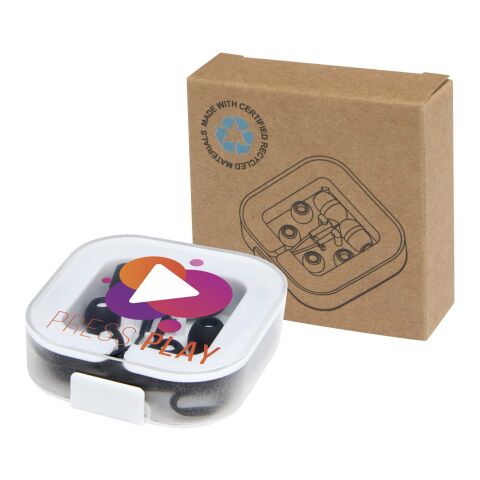 Auriculares tipo C con cable y caja de plástico reciclado "Baekdu"