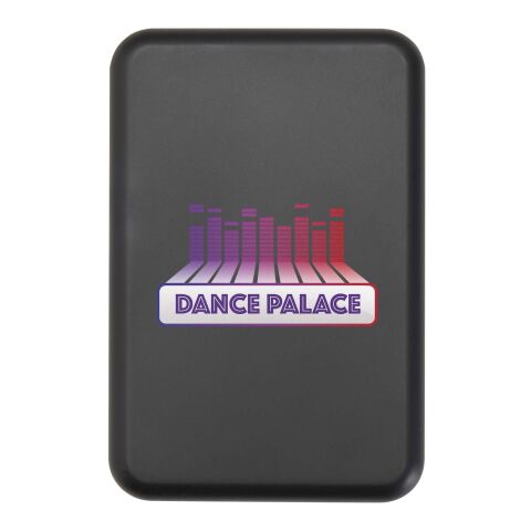 Batería externa inalámbrica magnética de 5000 mAh y 15 W con PD de 20 W fabricada con plástico reciclado &quot;Acrab&quot; Estándar | Negro intenso | sin montaje de publicidad | no disponible | no disponible