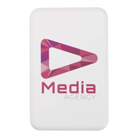 Batería externa inalámbrica magnética de 10 000 mAh y 15 W con PD de 20 W fabricada con plástico reciclado &quot;Acrab&quot; Estándar | Blanco | sin montaje de publicidad | no disponible | no disponible