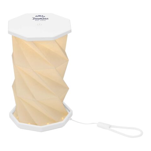 Lámpara de mesa plegable de plástico reciclado Celestia blanco