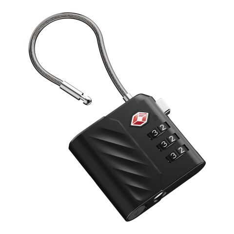 Candado de combinación Xtorm Lock Tag TSA con localizador Negro intenso