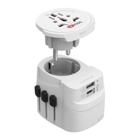 Adaptador universal SKROSS® PRO Light USB AC30PD blanco