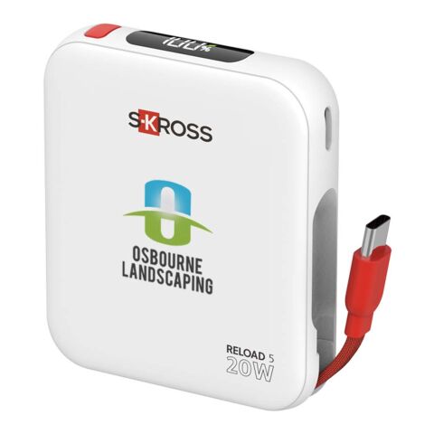 Batería externa SKROSS® Reload de 5000 mAh blanco
