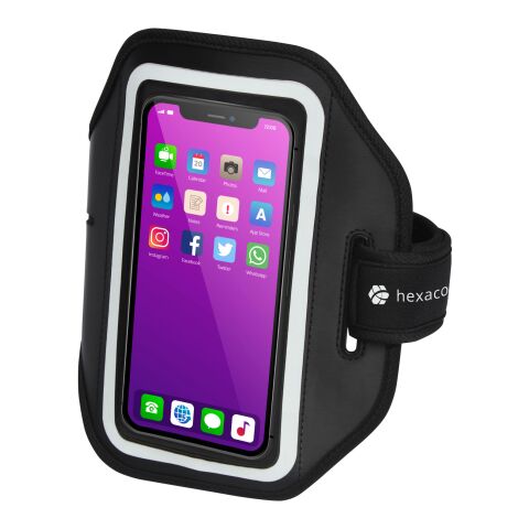 Pulsera smartphone reflectante con funda transparente &quot;Haile&quot; Estándar | negro | sin montaje de publicidad | no disponible | no disponible | no disponible