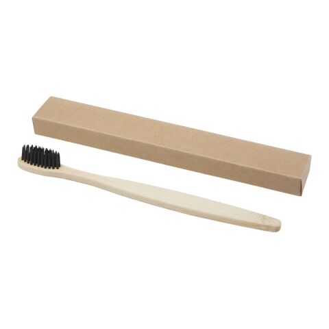 Cepillo de dientes de bambú &quot;Celuk&quot; Estándar | negro | sin montaje de publicidad | no disponible | no disponible