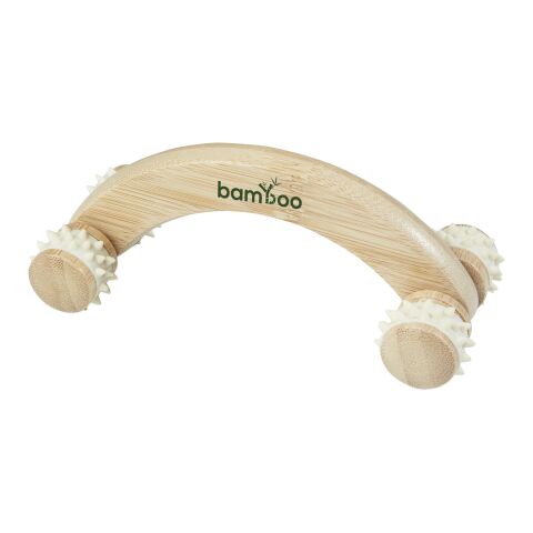 Masajeador de bambú &quot;Volu&quot; Estándar | beige | sin montaje de publicidad | no disponible | no disponible