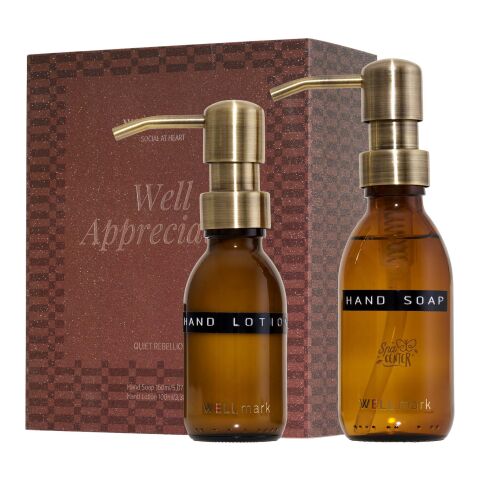 Set de regalo para el cuidado de las manos Quiet Rebellion de Wellmark Granate