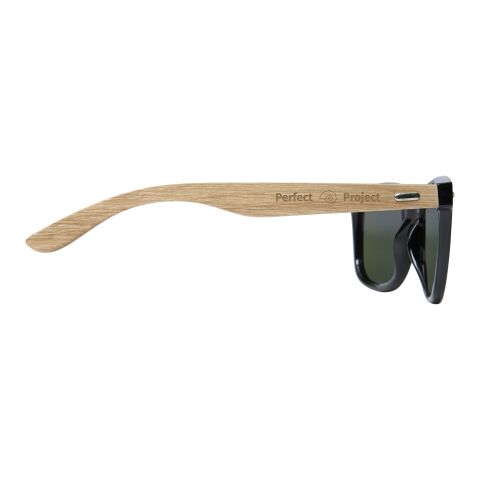 Gafas de sol polarizadas con cristal de espejo de PET reciclado/madera en caja de regalo &quot;Hiru&quot; Estándar | Madera | sin montaje de publicidad | no disponible | no disponible