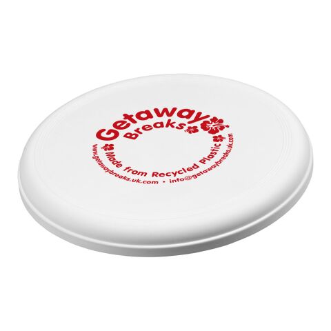 Frisbi de plástico reciclado &quot;Orbit&quot; Blanco | sin montaje de publicidad | no disponible | no disponible