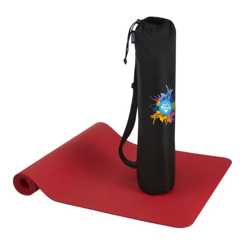 Esterilla de yoga de TPE reciclado &quot;Virabha&quot; Estándar | rojo | sin montaje de publicidad | no disponible | no disponible