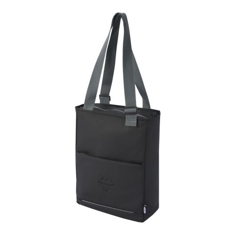 Bolsa Tote para portátil de 14&quot; de material reciclado GRS resistente al agua de 14 l &quot;Aqua&quot; Estándar | negro | sin montaje de publicidad | no disponible | no disponible | no disponible