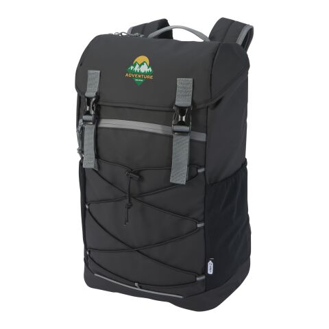 Mochila para portátil de 15,6&quot; de material reciclado GRS resistente al agua de 23 l &quot;Aqua&quot; Estándar | negro | sin montaje de publicidad | no disponible | no disponible | no disponible