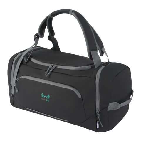 Mochila de lona resistente al agua de material reciclado GRS de 35 l &quot;Aqua&quot; Estándar | Negro brillante | sin montaje de publicidad | no disponible | no disponible | no disponible