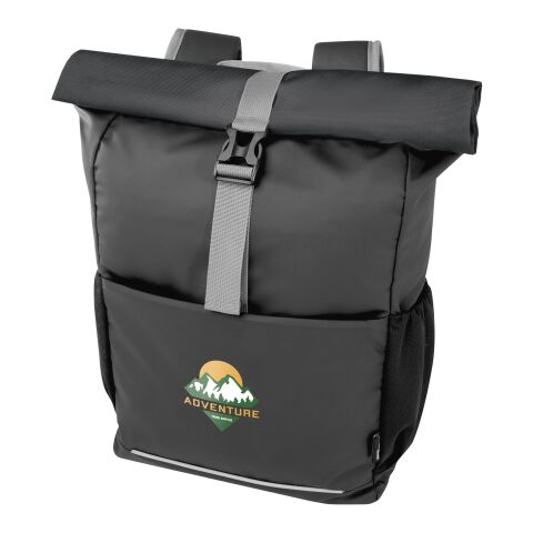 Bolsa enrollable para bicicleta resistente al agua de material reciclado GRS de 15&quot; y 20 l &quot;Aqua&quot; Estándar | negro | sin montaje de publicidad | no disponible | no disponible | no disponible