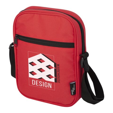 Bandolera de material reciclado GRS de 2 l &quot;Byron&quot; Estándar | Rojo | sin montaje de publicidad | no disponible | no disponible | no disponible