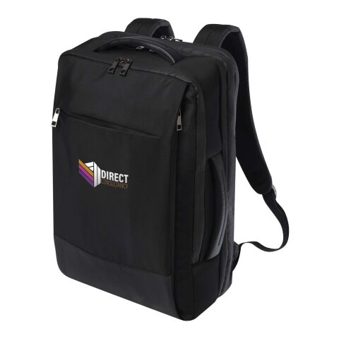 Mochila para portátil de 17&quot; expandible de material reciclado GRS de 35 l &quot;Expedition Pro&quot; Estándar | Negro brillante | sin montaje de publicidad | no disponible | no disponible | no disponible