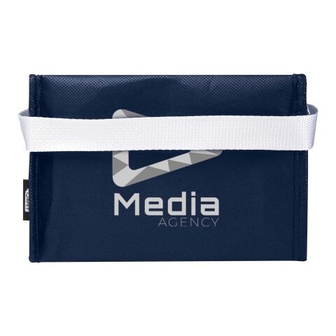 Bolsa isotérmica para 6 latas no tejida de material reciclado GRS de 4 l &quot;Spectrum&quot; Estándar | Azul marino | sin montaje de publicidad | no disponible | no disponible