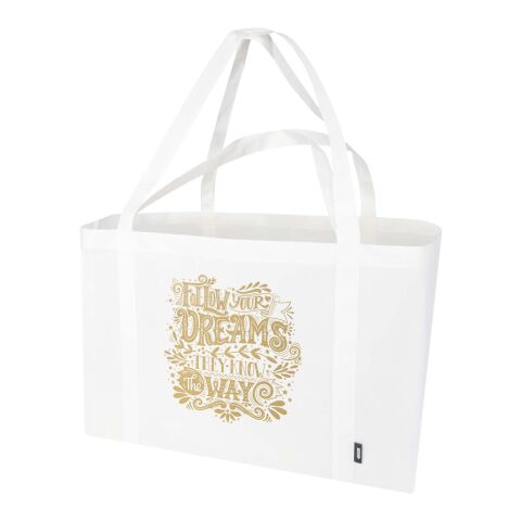 Bolsa Tote no tejida de material reciclado GRS extragrande de 65 l &quot;Jumbo&quot; Estándar | Blanco | sin montaje de publicidad | no disponible | no disponible | no disponible