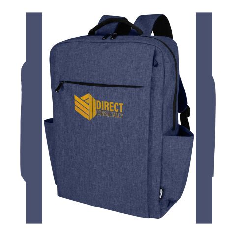 Mochila para portátil de 15" de material reciclado GRS de 15&nbsp;l "Libra" Azul marino