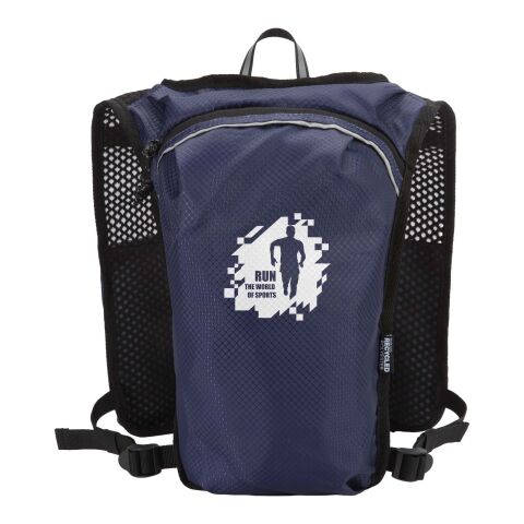 Chaleco de running de material reciclado con certificado GRS y mochila de hidratación de 5 L "Nomad"