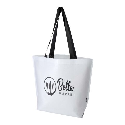 Bolsa Tote gran tamaño de 30l de material reciclado GRS con doble laminado "Duo" Estándar | Blanco | sin montaje de publicidad | no disponible | no disponible