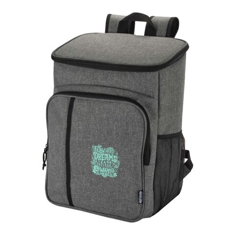 Mochila picnic nevera de 20l con material reciclado GRS incluyendo set de cubiertos "Tundra" Estándar | Gris Mezcla | sin montaje de publicidad | no disponible | no disponible | no disponible