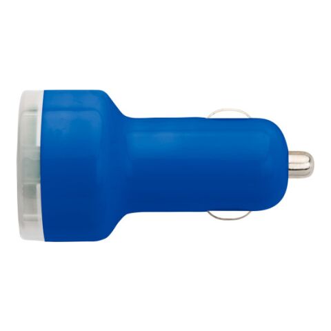 Cargador de coche con 2 puertos USB azul cobalto | sin montaje de publicidad | no disponible | no disponible