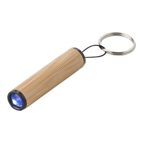 Mini linterna de bambú con llavero Ilse