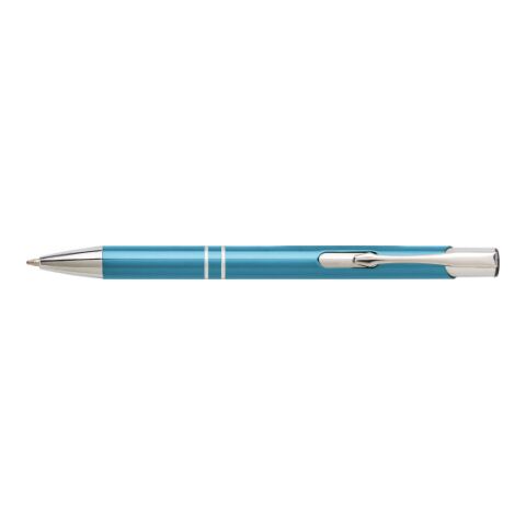 Bolígrafo de aluminio con recubrimiento UV. Tinta azul azul claro | sin montaje de publicidad | no disponible | no disponible