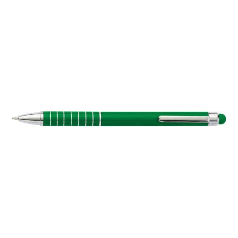 Bolígrafo de aluminio lacado con mecanismo de giro. Tinta azul verde | sin montaje de publicidad | no disponible | no disponible