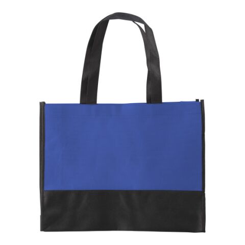 Bolsa de la compra bicolor en tejido sin tejer azul cobalto | sin montaje de publicidad | no disponible | no disponible