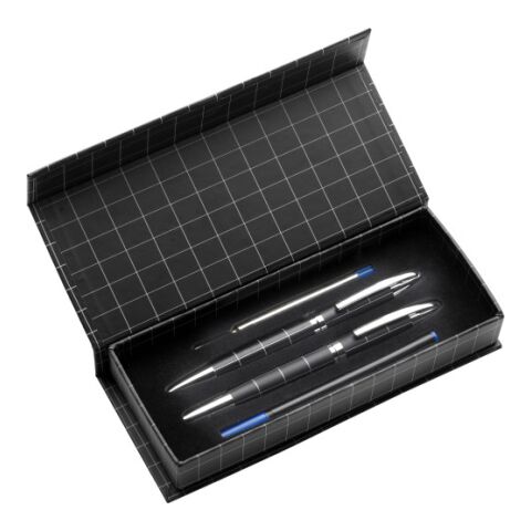 Bolígrafo y roller negro/plata | sin montaje de publicidad | no disponible | no disponible