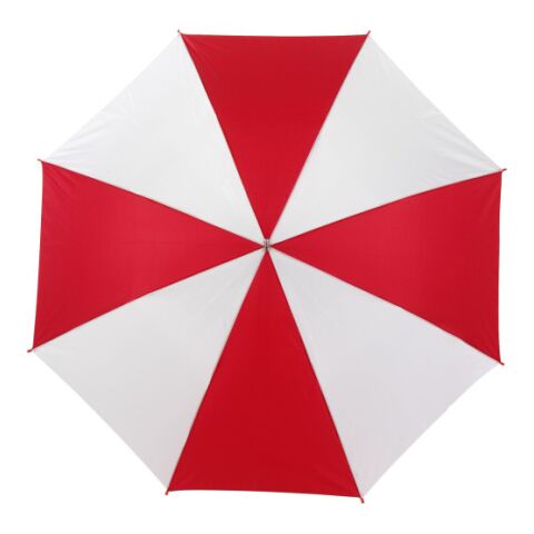 Paraguas golf automático rojo/blanco | sin montaje de publicidad | no disponible | no disponible