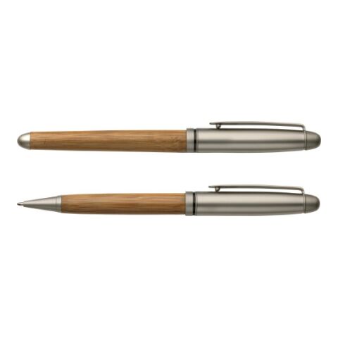 Bolígrafo y roller marrón | sin montaje de publicidad | no disponible | no disponible