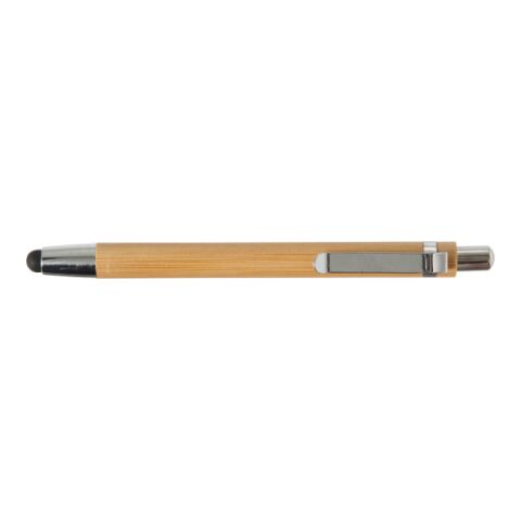 Bolígrafo de bambú, con puntero. Tinta negra marrón | sin montaje de publicidad | no disponible | no disponible