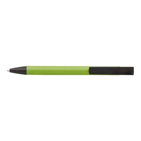 Bolígrafo de aluminio. Tinta negra verde lima | sin montaje de publicidad | no disponible | no disponible