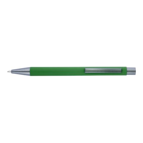 Bolígrafo espejo con acabado de caucho. verde | sin montaje de publicidad | no disponible | no disponible